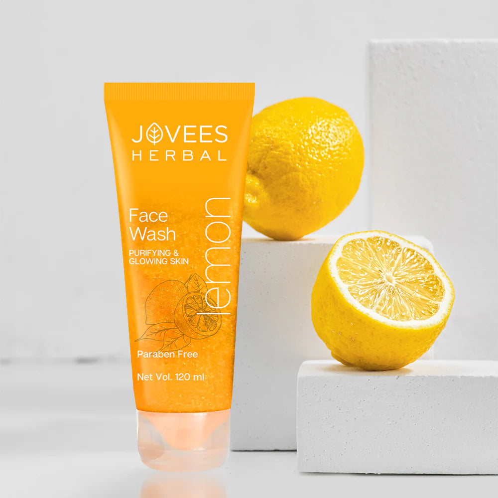 Jovees Lemon Face Wash With Lemon, Orange Peel & Kakadu Plum Extract 120ml