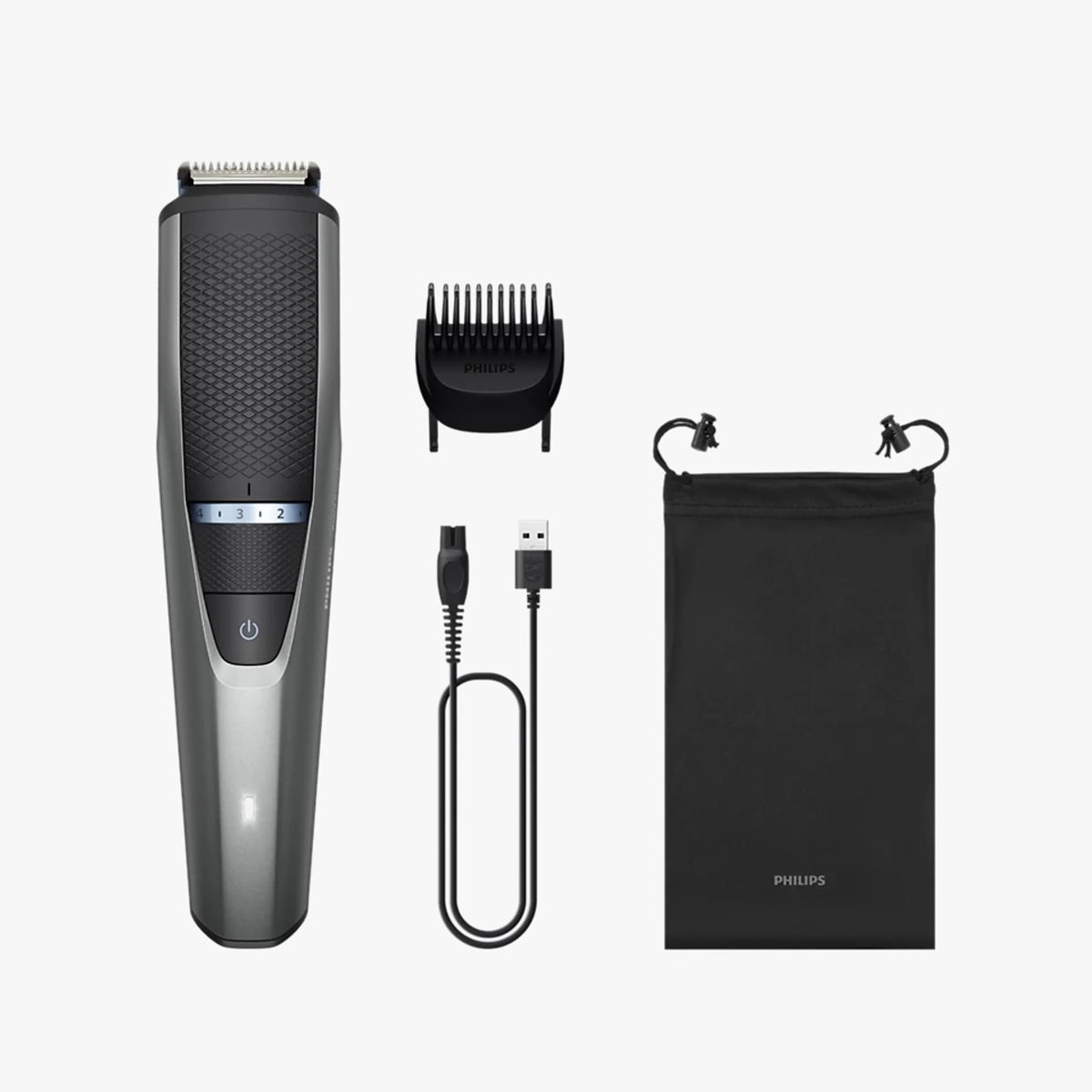 PHILIPS BT3421/15 Trimmer 60 min  Runtime 20 Length Settings (Grey)