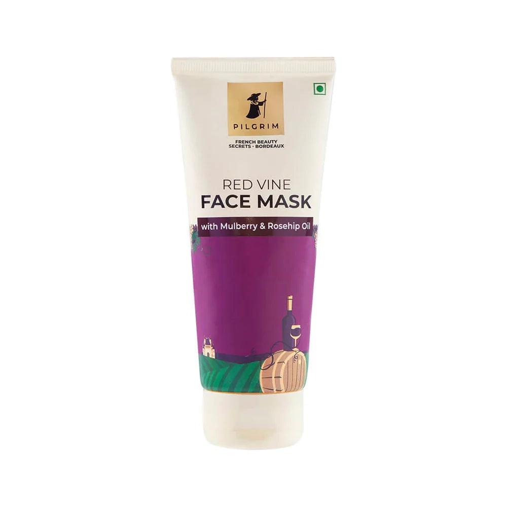 pilgrim Red Vine Face Mask with Mulberry & Rosehip Oil 100g