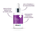 The Derma co 10% Vitamin C Face Serum with 5% Niacinamide & Hyaluronic Acid - 30ml