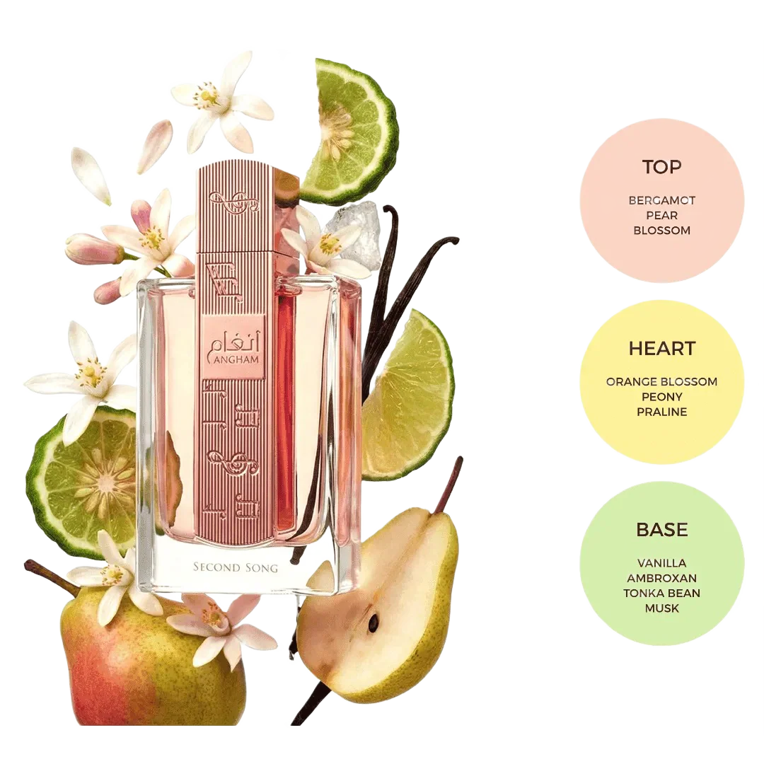 Lattafa Unisex Angham Second Song EDP Spray 3.4 oz Fragrances 100ml