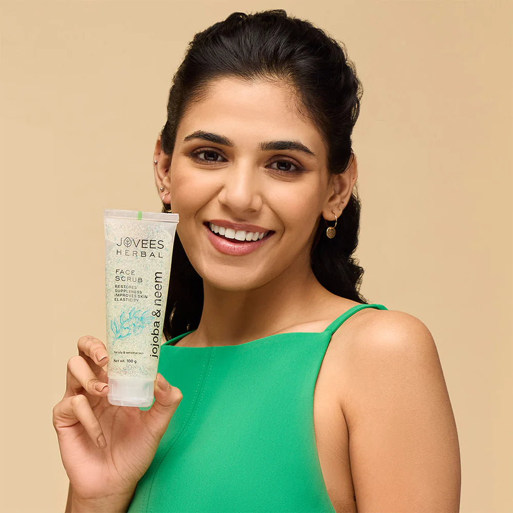 Jovees Jojoba & Neem Face Scrub With Wheatgerm Extract 100g