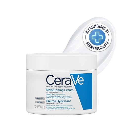 CeraVe Moisturizing Cream For Dry To Very Dry Skin 340g (Made In India)