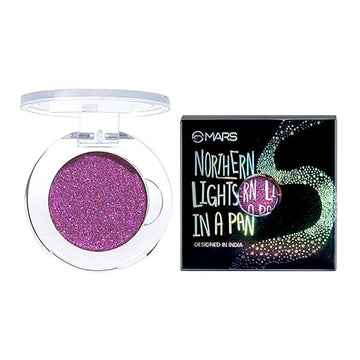 MARS Northern Lights in a Pan Shimmery Eyeshadow Palette, 5g Canadian Gleam, Long lasting, Powder Based, High Shiny Finish, Intense Coverage | Highly Pigmented (ES03-04) (Purple)