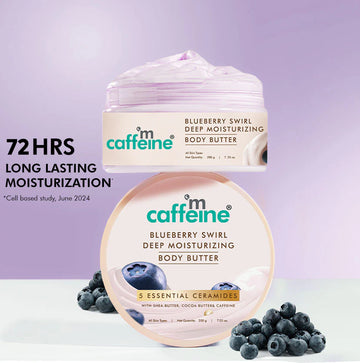 mCaffeine Blueberry Swirl Deep Moisturizing Body Butter 200g