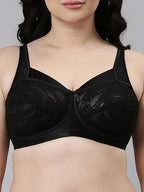 Enamor FB06 Full Support Classic Lace Lift Bra - Non-Padded, Wirefree & Full Coverage