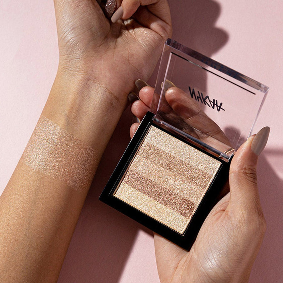 Nykaa Glow Goals! Shimmer Brick Highlighter Palette (7.5gm)