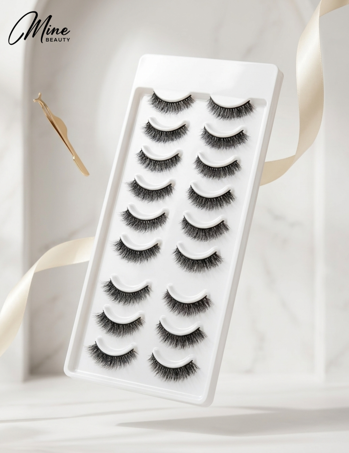 Mine Beauty Premium Mink Eyelashes 10 Pairs