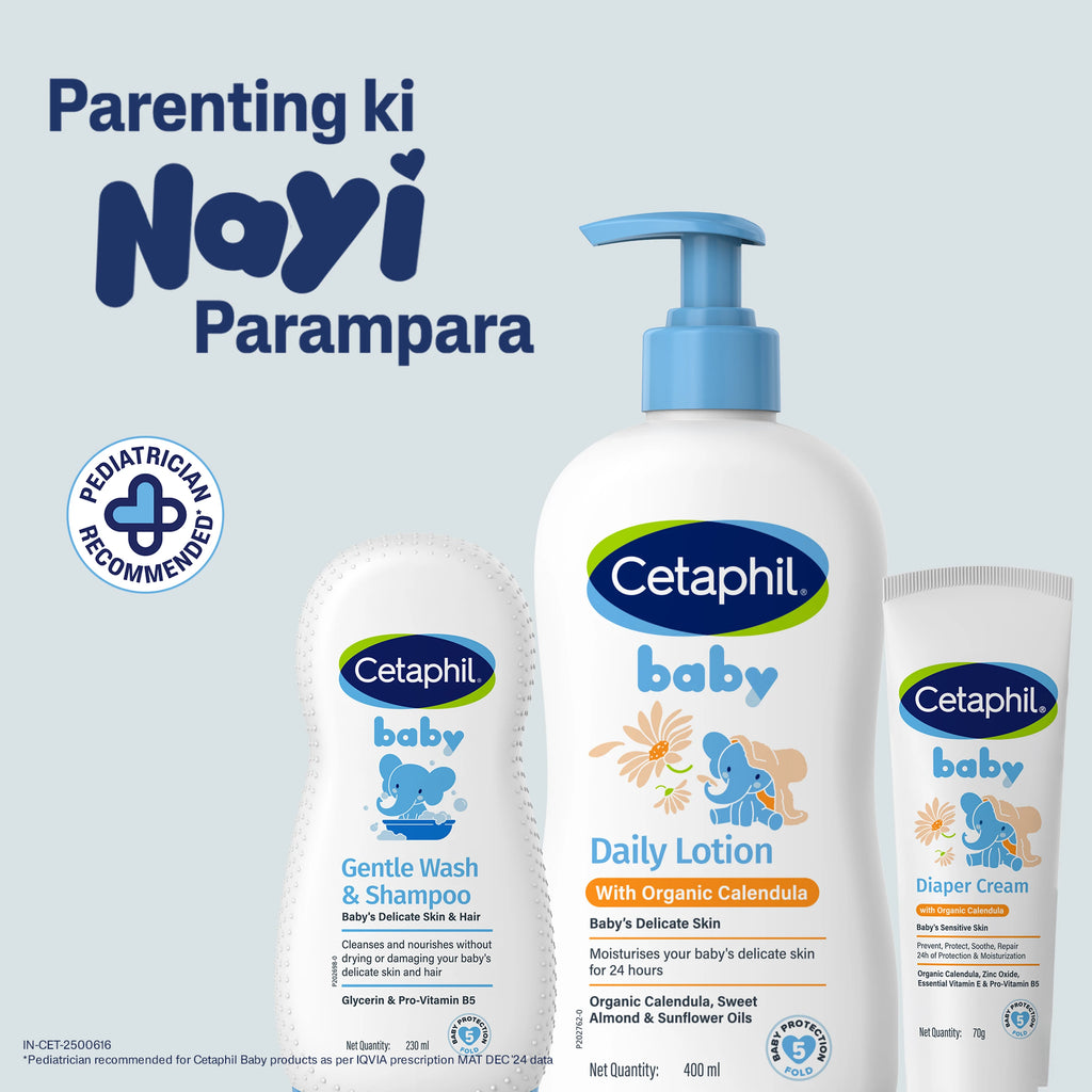 Cetaphil BABY DAILY LOTION WITH ORGANIC CALENDULA FACE AND BODY (400 ml)