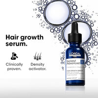 L’Oréal Professionnel Serioxyl Advanced Hair Growth Serum for scalp | Powered by Stemoxydine 5% + Resveratrol | Stimulates dormant hair roots and thickens hair fibre | Hairgrowth serum for men and women
