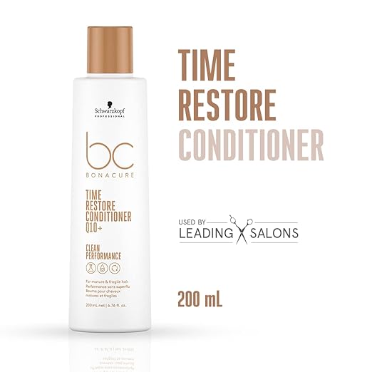 Schwarzkopf Professional Bonacure Q10 Time Restore Conditioner| For Mature Hair | 200ml