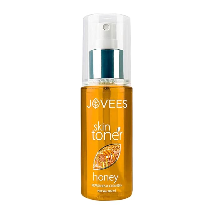 JOVEES Herbal Honey Toner for Hydrate and Glowing skin | Pore Tightening & Brightening Toner | Face Mist For Normal to Dry Skin | Paraben, Alcohol And Chemical Free 200ml
