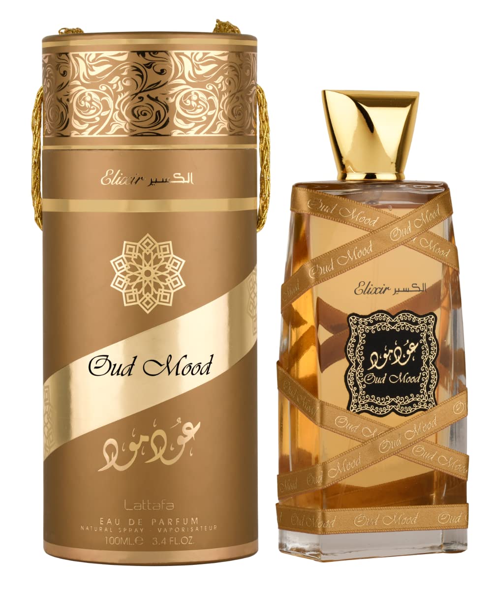 Lattafa Oud Mood Elixir Long Lasting Perfume For Men & Women Eau De Parfum 100ml