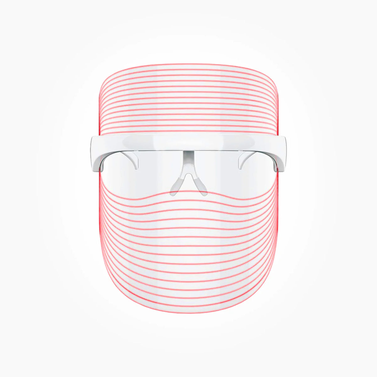 WINSTON LED LIGHT THERAPY FACE MASK TRANSPARENT & WHITE WITH 3 LIGHT MODES