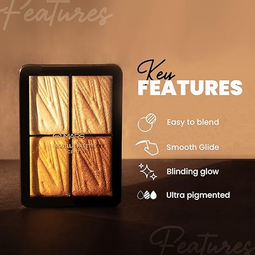 MARS Glowzilla Highlighter Face Palette (12gm)