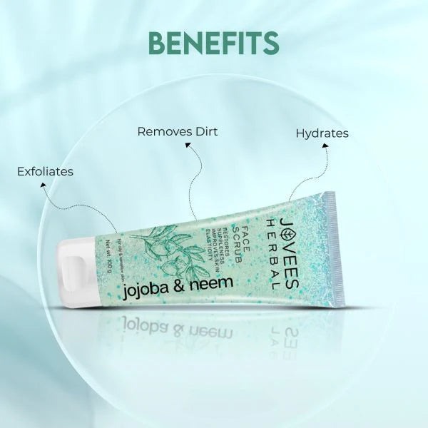 Jovees Jojoba & Neem Face Scrub With Wheatgerm Extract 100g