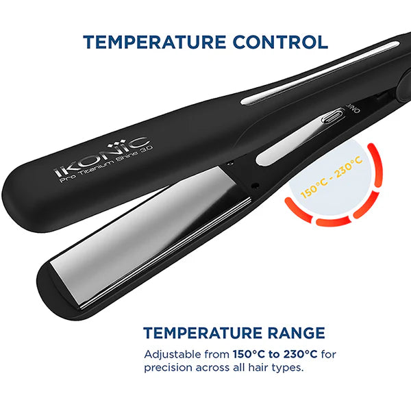Ikonic Professional Pro Titanium Shine 3.0 Hair Straightener