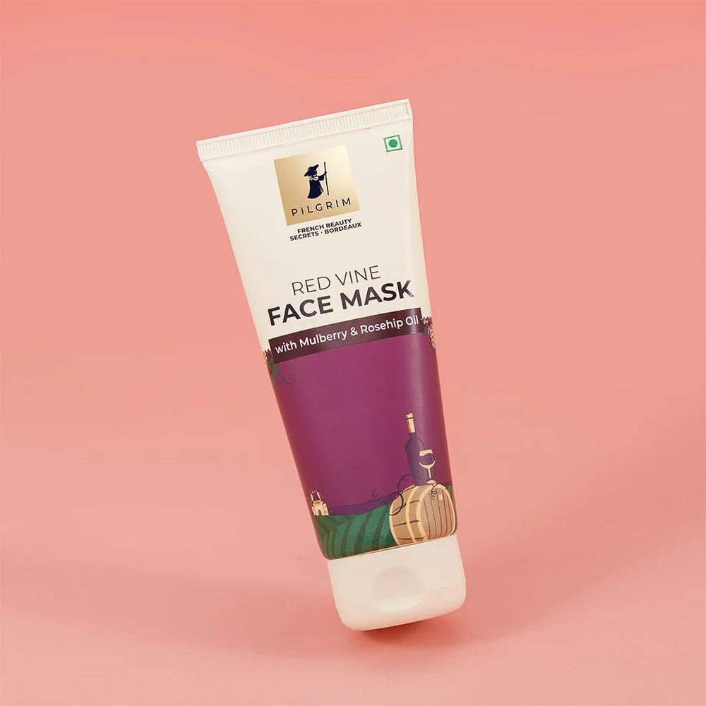 pilgrim Red Vine Face Mask with Mulberry & Rosehip Oil 100g