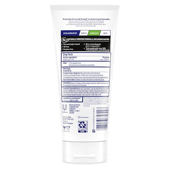 St. Ives Blackhead Clearing Face Scrub, Green Tea 170g