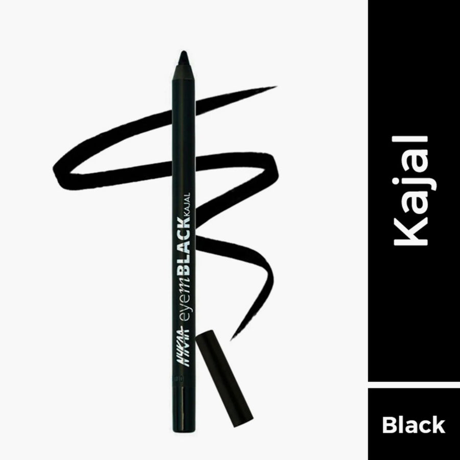 NYKAA Eyem Kajal With Free Sharpener DEEP BLACK 001 ( 2.8G )