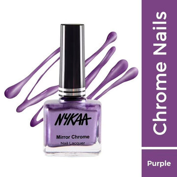 Nykaa Mirror Chrome Nail Lacquer - Purple Galaxy 178 (9ml)
