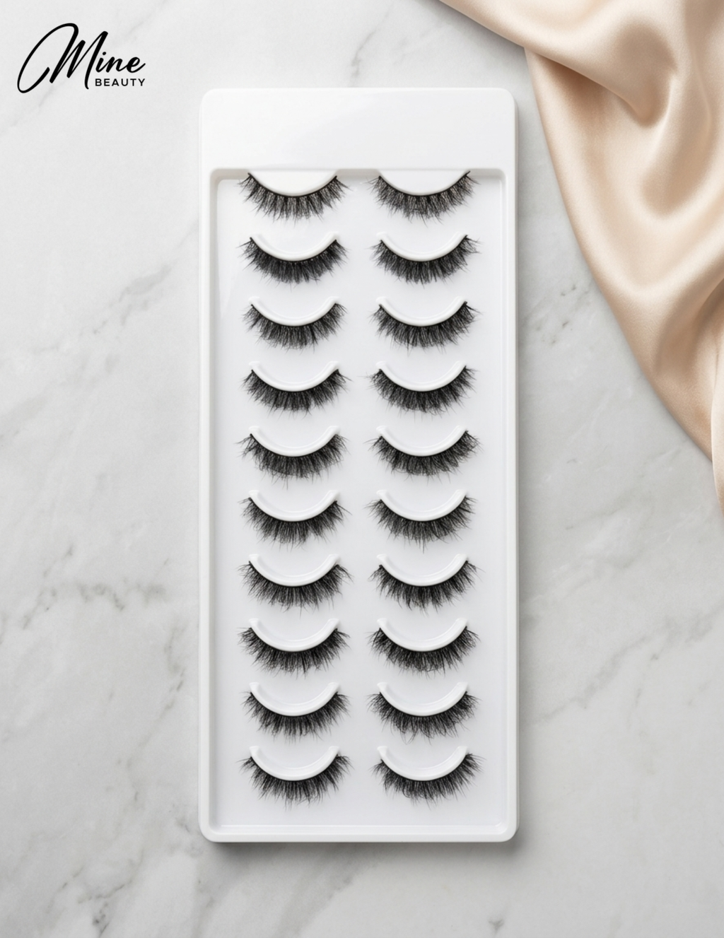 Mine Beauty Premium Mink Eyelashes 10 Pairs