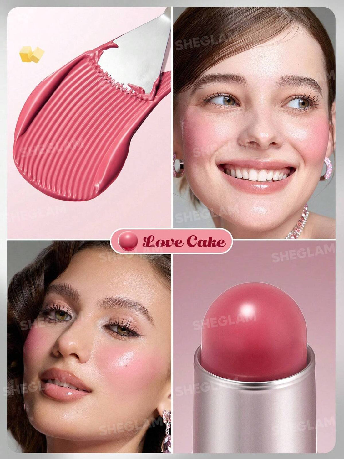 SHE GLAM Buttery Bliss Blush Stick-Guava Juice 6g