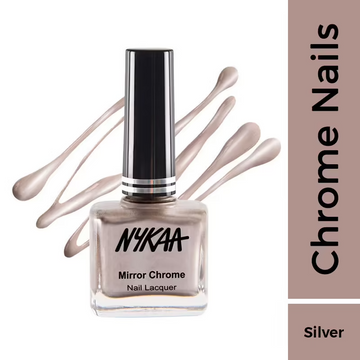 Nykaa Mirror Chrome Nail Lacquer - Blonde Gold 164 (9ml)