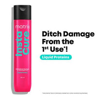 Matrix InstaCure Liquid Protein Shampoo for Damaged Hair, Reduce Split Ends, Breakage, Paraben Free (350ml)