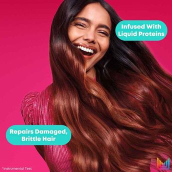 Matrix InstaCure Liquid Protein Shampoo for Damaged Hair, Reduce Split Ends, Breakage, Paraben Free (350ml)