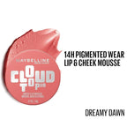 Maybelline Cloudtopia Cheek & Lip Mousse Blush | Lightweight, Pigmented Mousse 5g