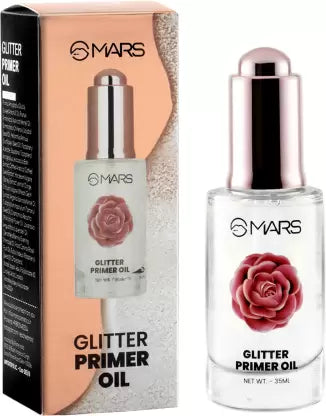 MARS Glitter Rose Oil Makeup Base Face Primer - 35ml