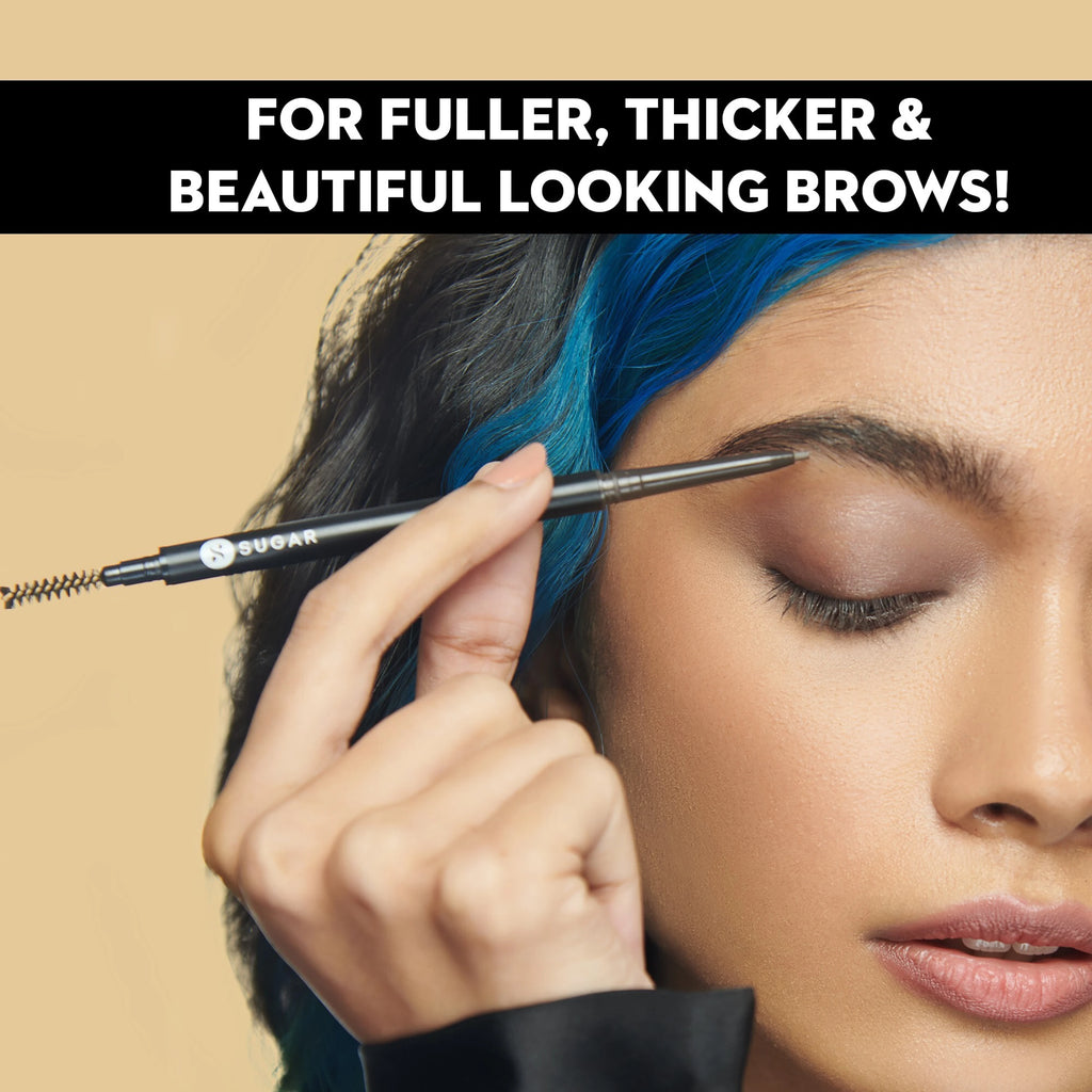 SUGAR Cosmetics Arch Arrival Micro Brow Pencil | 0.09 gm (01 Jerry Brown)
