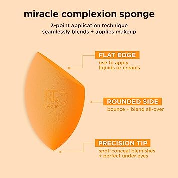Real Techniques BY SAM&amp; SIC 2miracle complexion sponges for foundation+bb craem