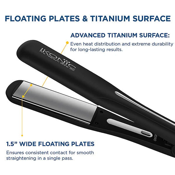 Ikonic Professional Pro Titanium Shine 3.0 Hair Straightener