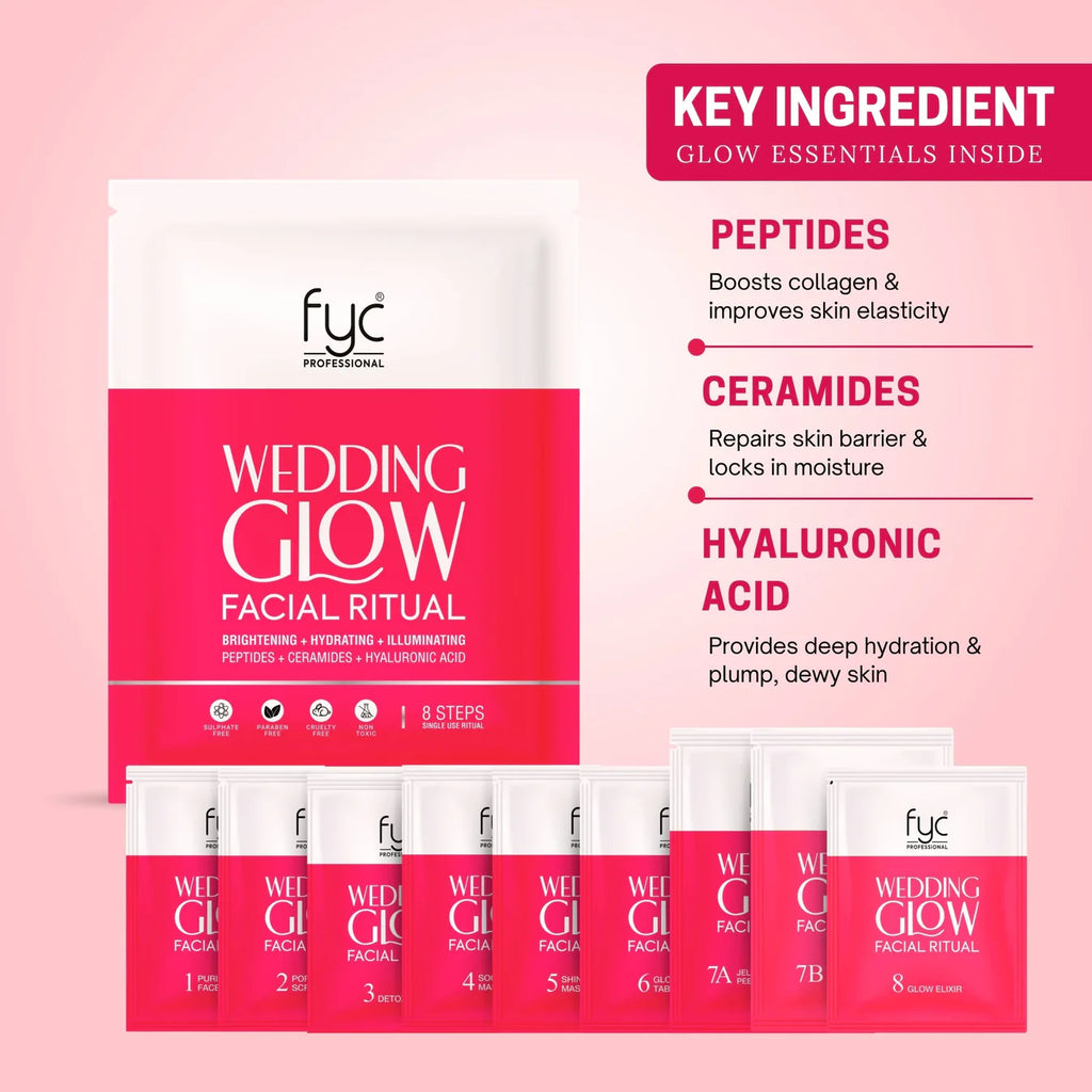 FYC PROFESSIONAL Wedding Glow Facial Ritual – 8 Step Facial Kit (185g)