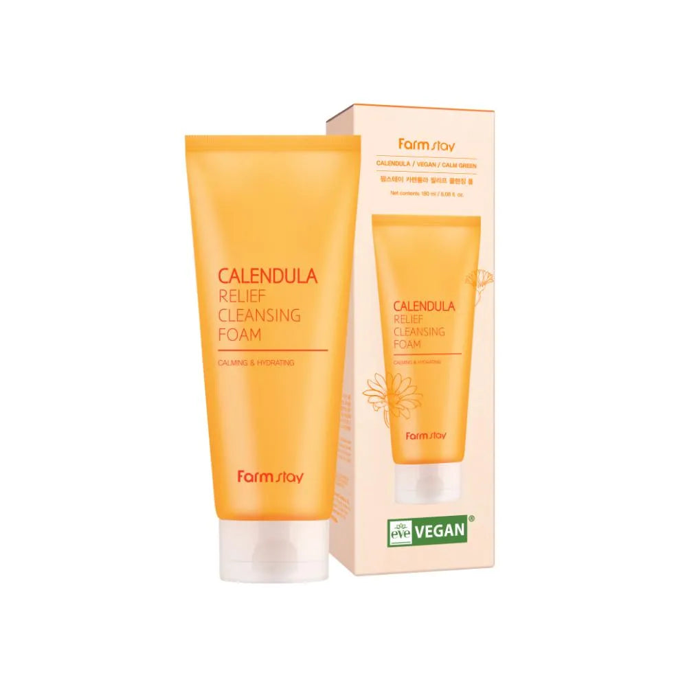 FARMSTAY Calendula Relief Cleansing Foam 180ml
