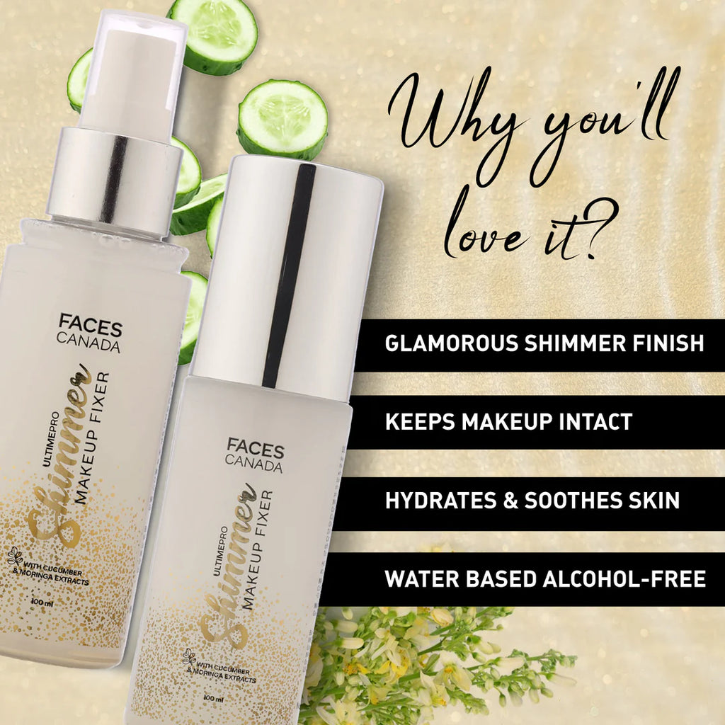 Faces Canada Ultime Pro Shimmer Makeup Fixer Spray 100ml