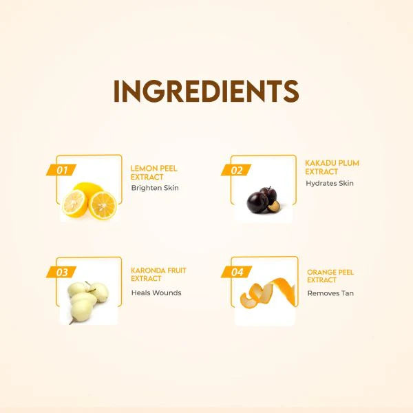 Jovees Lemon Face Wash With Lemon, Orange Peel & Kakadu Plum Extract 120ml