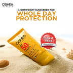 Oshea Herbals Uv Shield Sun Block Formula SPF 50 PA+++ All Type Skin 120g