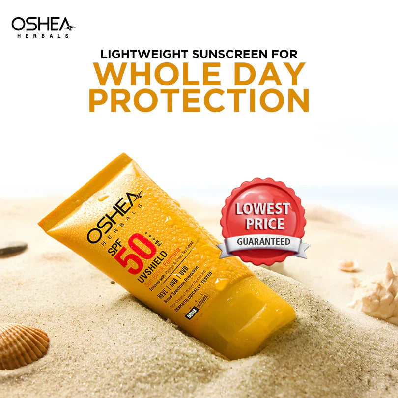 Oshea Herbals Uv Shield Sun Block Formula SPF 50 PA+++ All Type Skin 120g