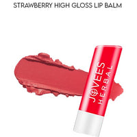 Jovees Herbal Strawberry High Gloss Lip Balm For Soft, Glossy And Supple Lips | 24 Hour Hydration | Rejuvenates Dark, Pigmented, Dry, Chapped And Discoloration Lips 5g