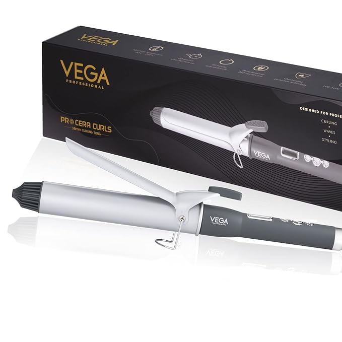 VEGA PROFESSIONAL Pro Cera Curls 38mm Curling Tong