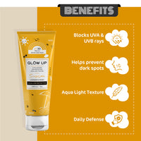 Glow Up SUNSCREEN WITH SPF 30 LAVENDER & PEONY - 70g