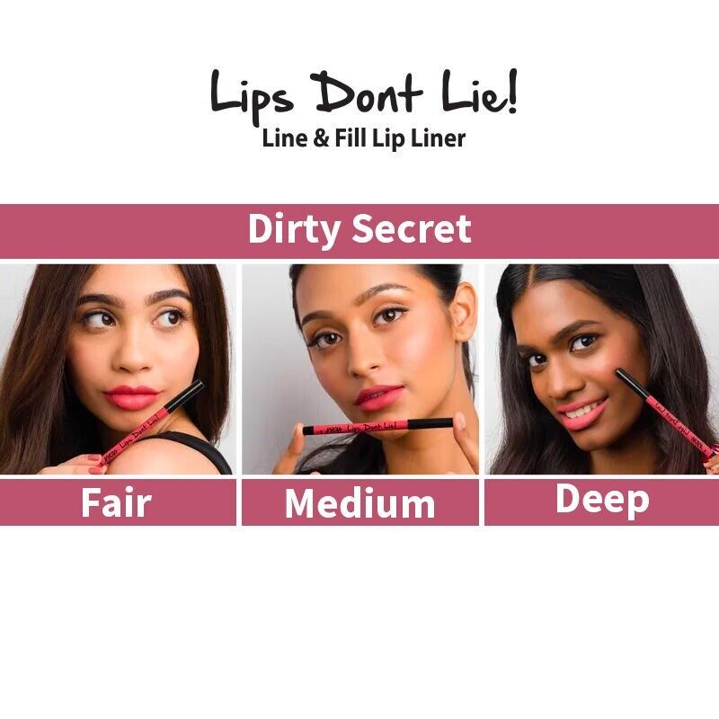 Nykaa Lips Don't Lie! Waterproof Line & Fill Lip Liner - Dirty Secret 03 (1.14g)