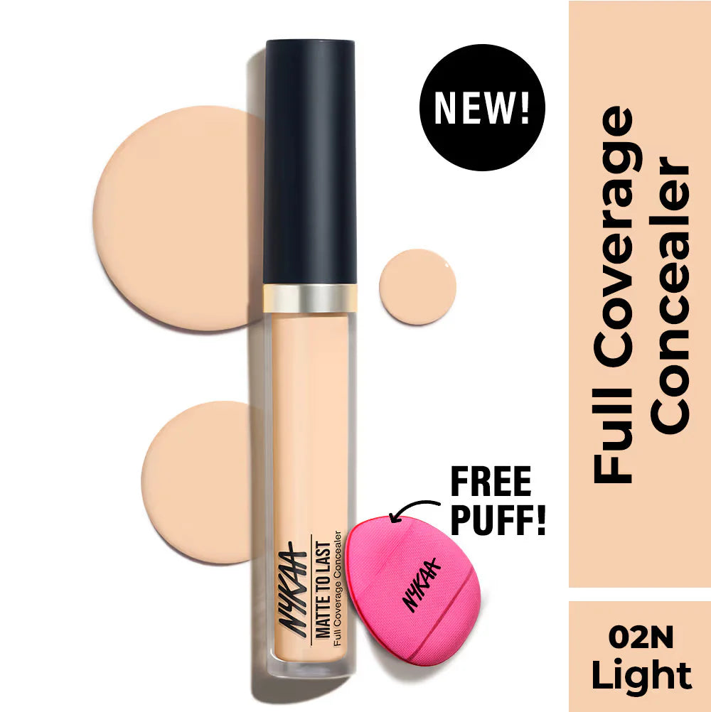 Nykaa Matte To Last Full Coverage Liquid Concealer (4.5g)
