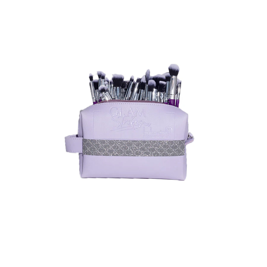 London Prime Glamstrokes 32 Pcs Budget friendly Brush Set (Lavender)
