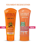 Lotus Herbals  Safe Sun DeTan After-Sun Face Wash Gel 100g