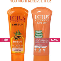 Lotus Herbals  Safe Sun DeTan After-Sun Face Wash Gel 100g