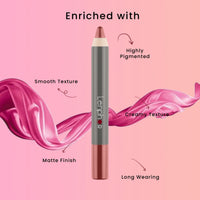 Lenphor Matte Crayon Lipstick Cruelty Free Mad Mud